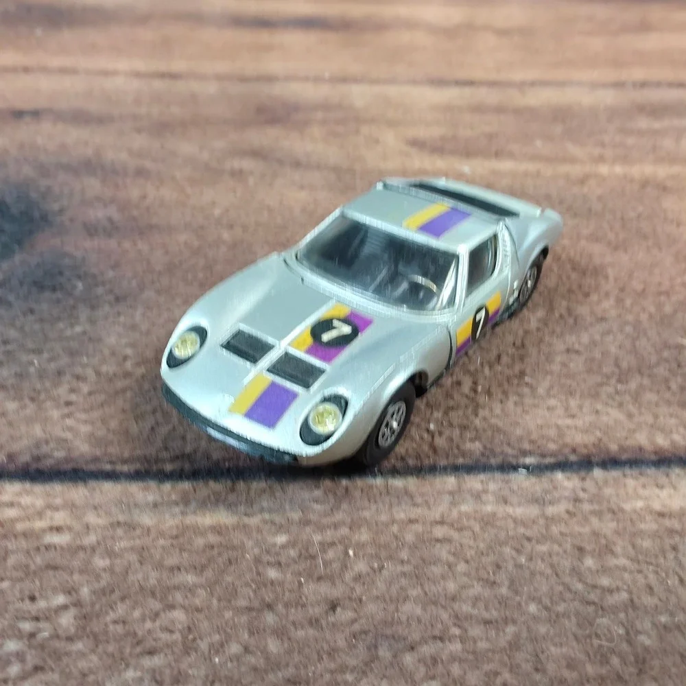 Corgi Toys Lamborghini Miura P400 Kids OS Silver Good Diecast Racing Car #7